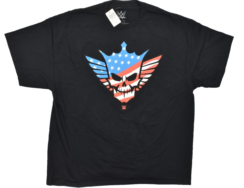WWE Cody Rhodes American Nightmare Skull Graphic T-Shirt Black 2X NWT